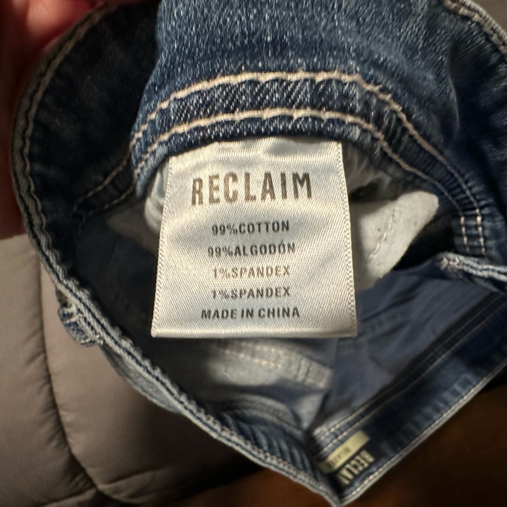 Reclaim Mens Blue Denim Jeans - Picture 5 of 5
